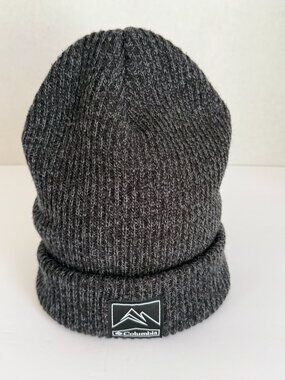 Columbia Gray Ribbed Stocking Cap One Size Adult EUC